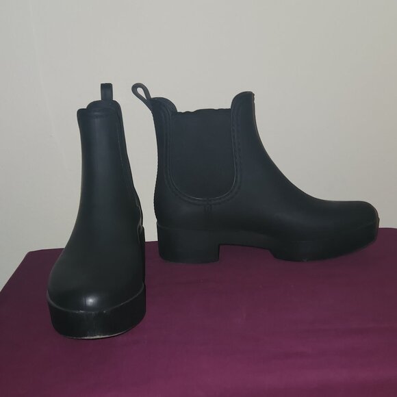 Jeffrey Campbell Matte Black Chelsea Booties Size 7 - 7.5 - Picture 3 of 8